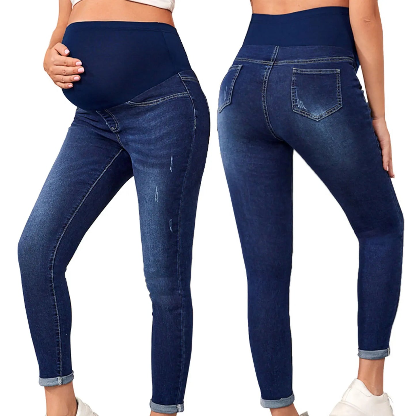 Maternity High-Waist Stretch Denim Jeans