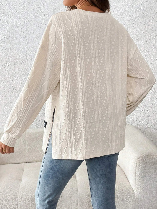 Everyday Comfort Maternity Textured Pullover
