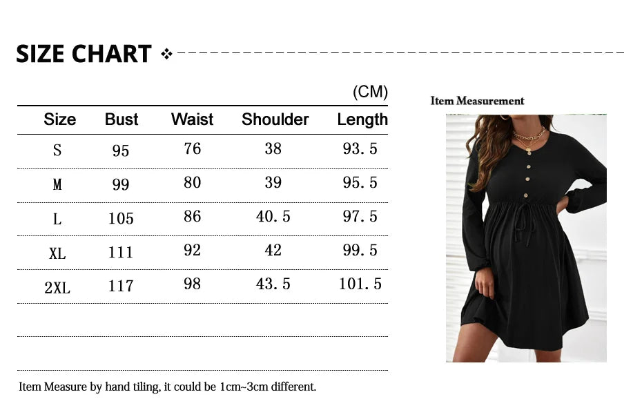 Maternity Button-Front A-Line Dress