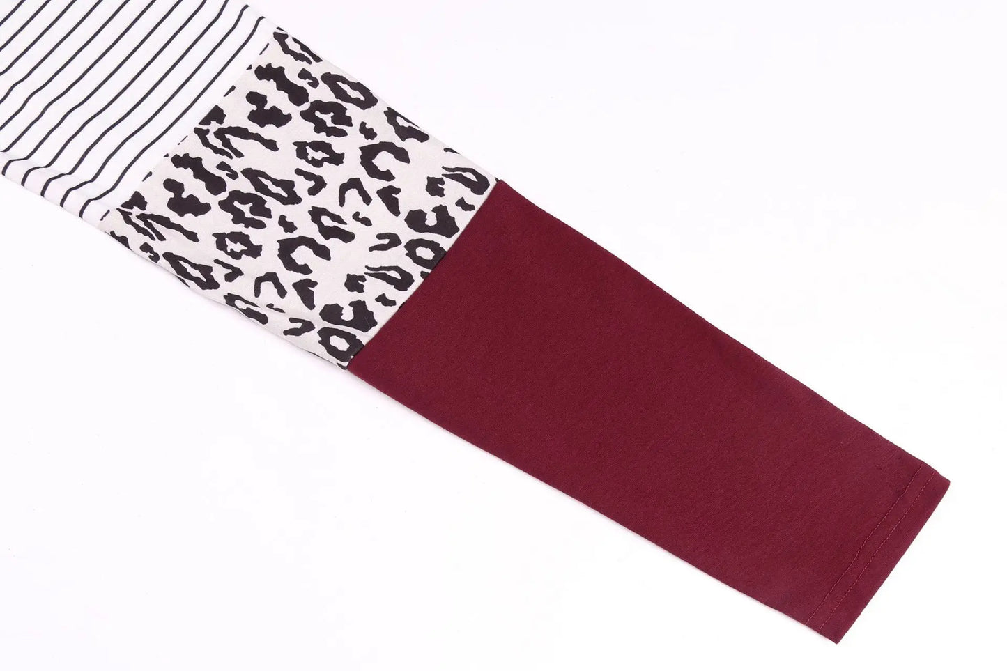 Long Sleeve Maternity & Nursing Patchwork Top