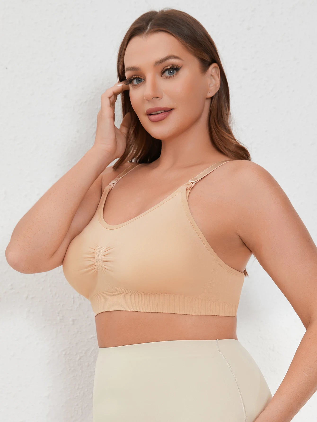 Seamless Plus-Size Nursing Bra