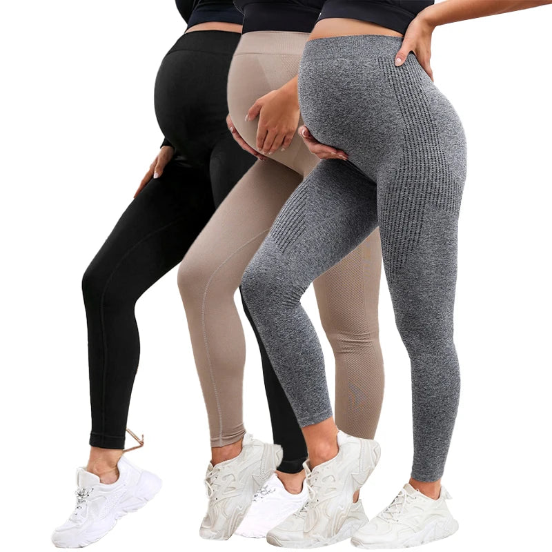 Second Skin Maternity Leggings – High-Waist Belly Support