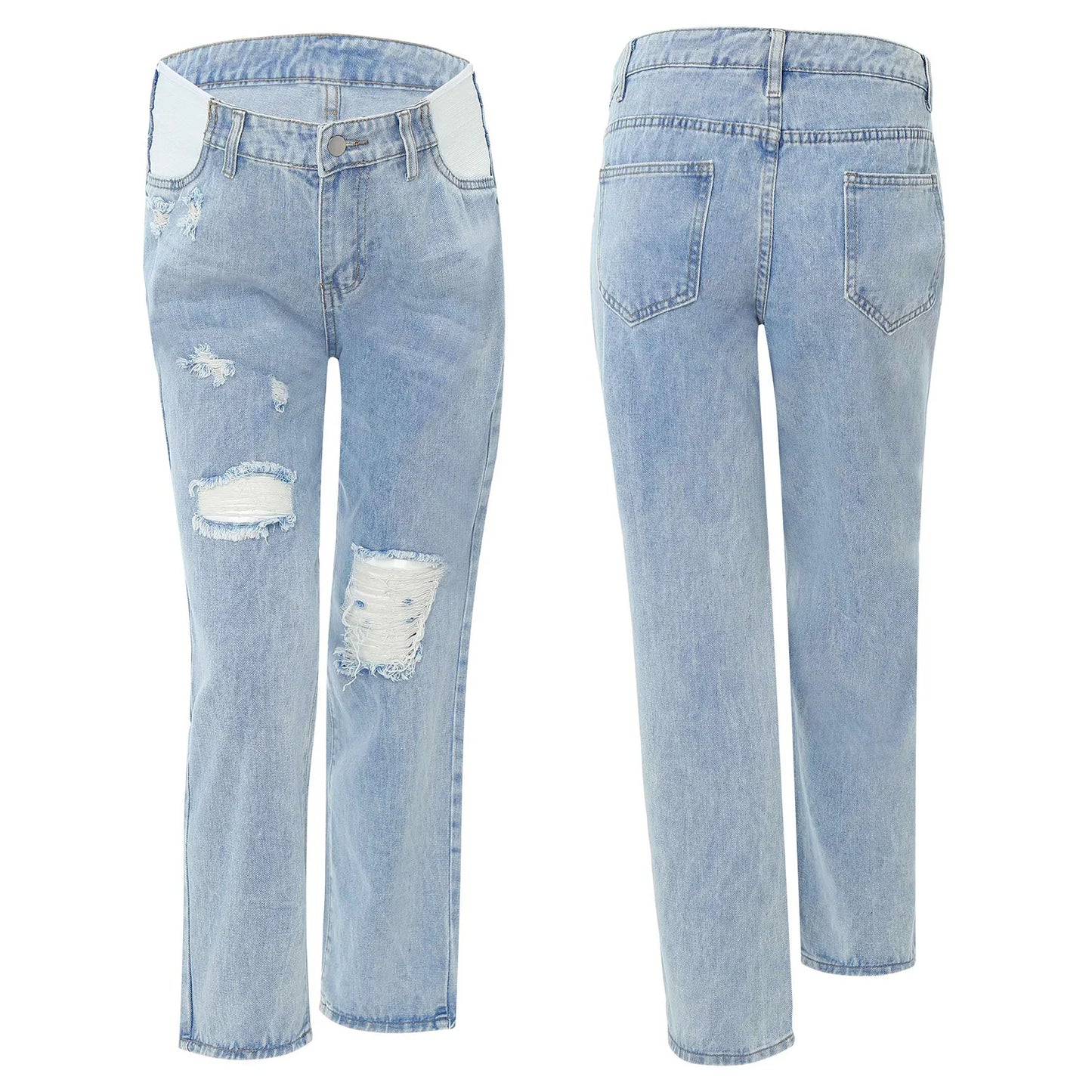 Maternity High-Waist Stretch Denim Jeans
