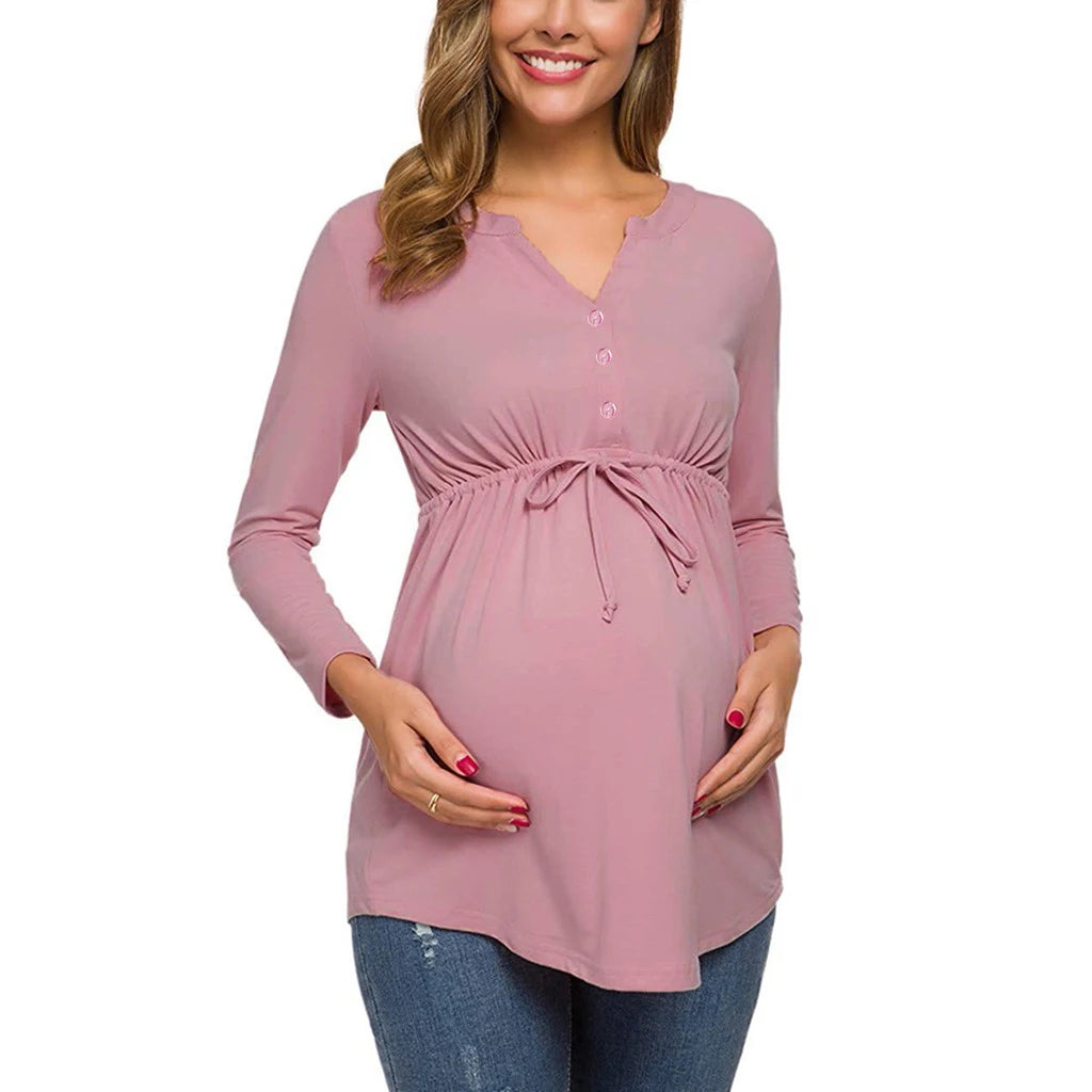 Long Sleeve Maternity & Nursing Top