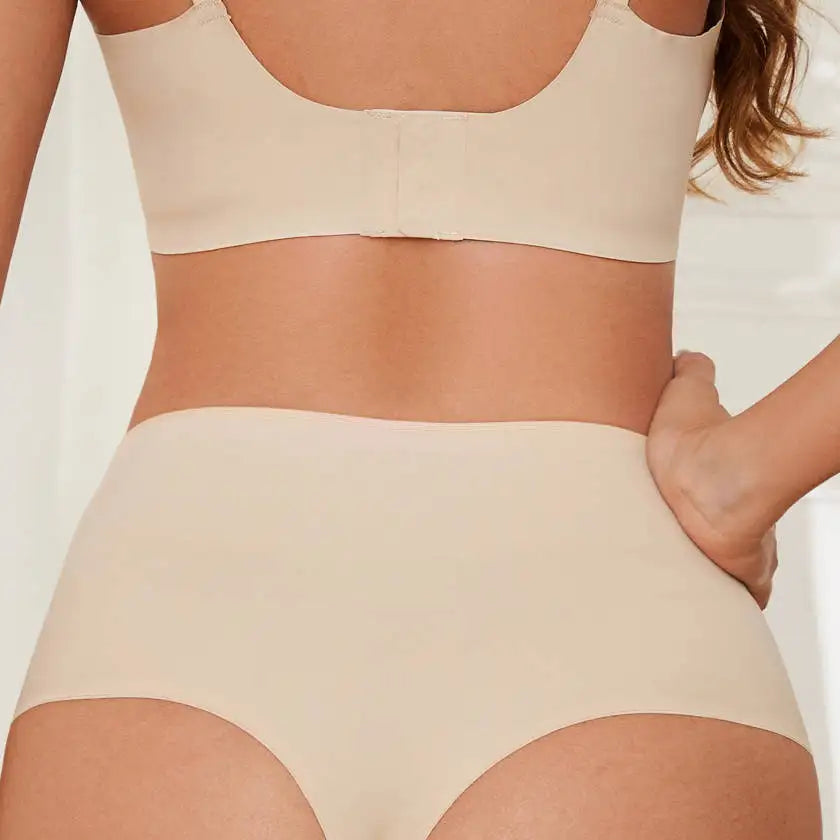 Seamless Mid-Waist Maternity Support Underwear